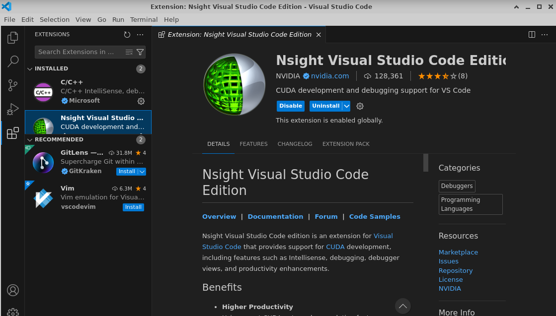 /img/aws/nvidia-ubuntu/nsight-vscode-edition.png