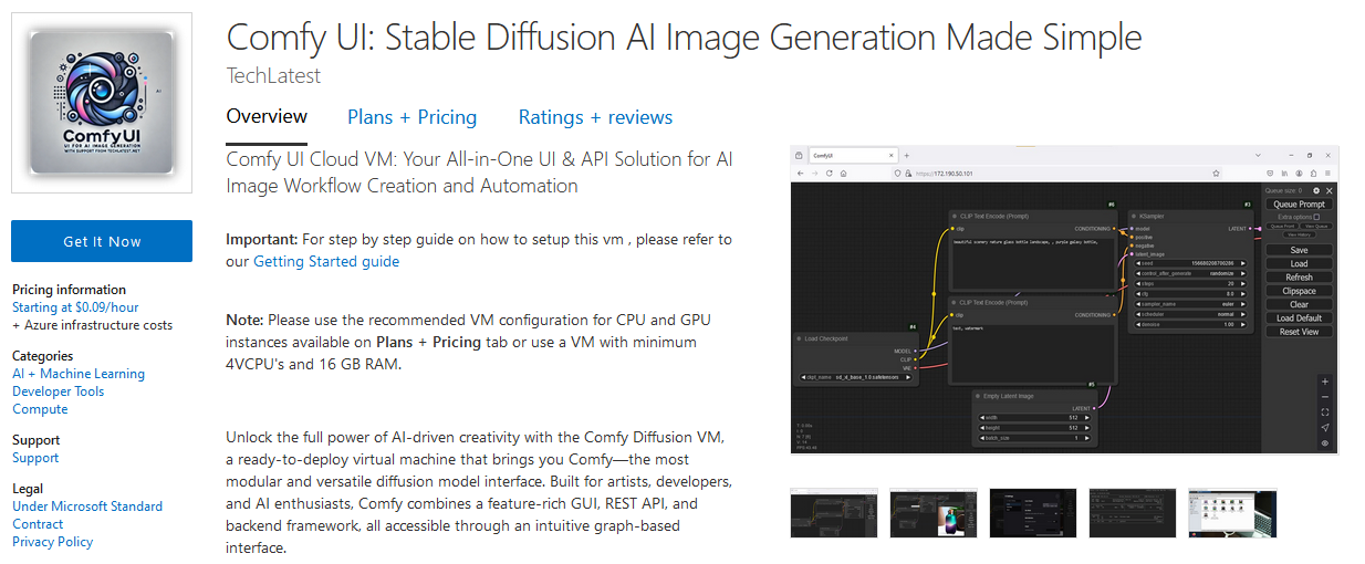 /img/azure/comfyui-vm/marketplace.png