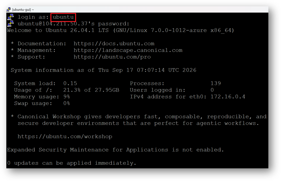 /img/azure/desktop-linux-ubuntu2604/ssh-login.png