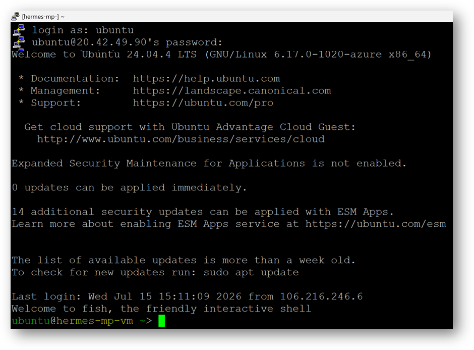 /img/azure/hermes-agent/ssh-login.png