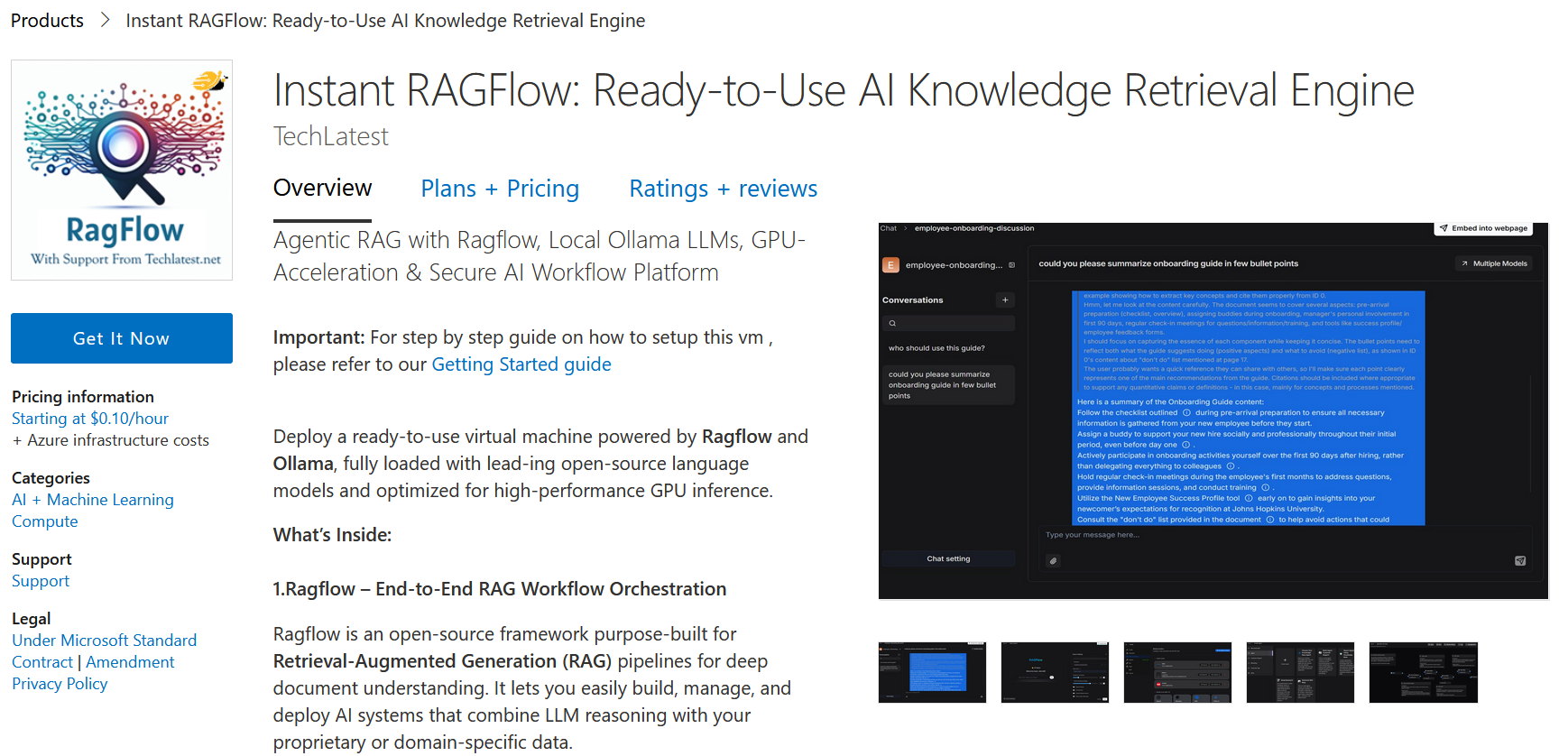 /img/azure/ragflow-vm/marketplace.png