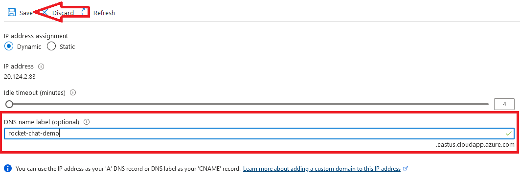 /img/azure/rocket-chat/save-dns-name.png